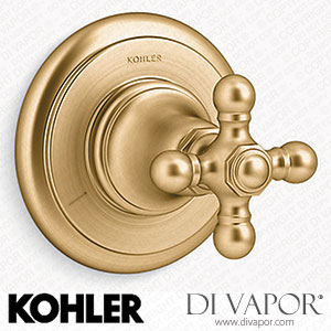 Kohler MasterShower Transfer Valve Trim with Cross Handle (K-T72770-3-2MB) Spare Parts