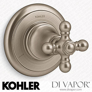 Kohler MasterShower Transfer Valve Trim with Cross Handle (K-T72770-3-BV) Spare Parts