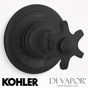 Kohler Volume Control Valve Trim with Cross Handle (K-T72771-3-BL) Spare Parts