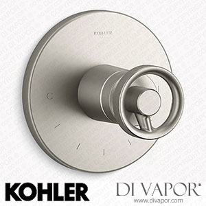 Kohler Temperature Control Valve Trim with Industrial Handle (K-T78027-9-BN) Spare Parts