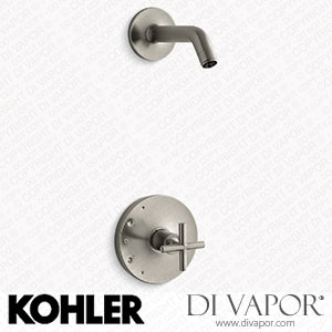 Kohler Shower Trim Kit with Cross Handle, without Showerhead (K-TLS14422-3-BN) Spare Parts