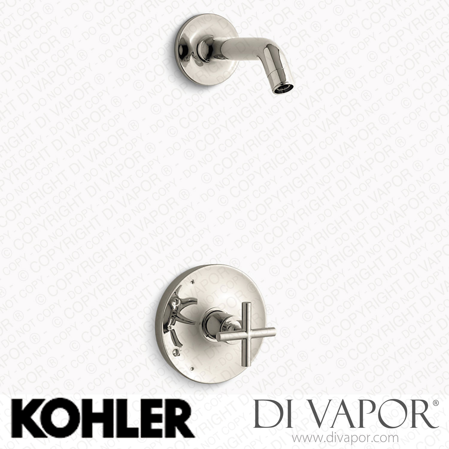 Kohler Shower Trim Kit With Cross Handle Without Showerhead K   Kohler K TLS14422 3 BV Spare 