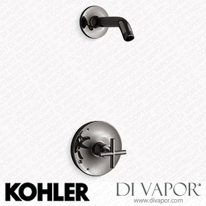 Kohler Shower Trim Kit with Cross Handle, without Showerhead (K-TLS14422-3-TT) Spare Parts