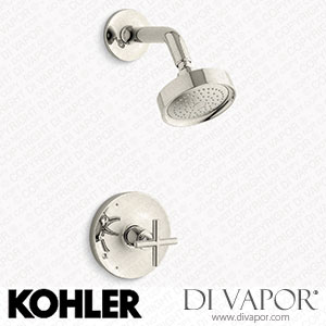 Kohler Shower Trim Kit with Cross Handle, 2.5 GPM (K-TS14422-3-SN) Spare Parts