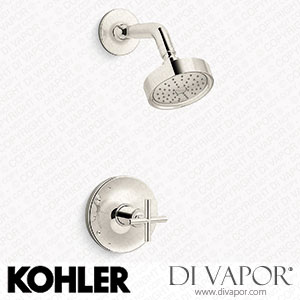 Kohler Shower Trim Kit with Cross Handle, 1.75 GPM (K-TS14422-3G-SN) Spare Parts