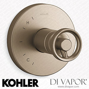 Kohler Shower Valve Trim with Industrial Handle (K-TS78015-9-SN) Spare Parts