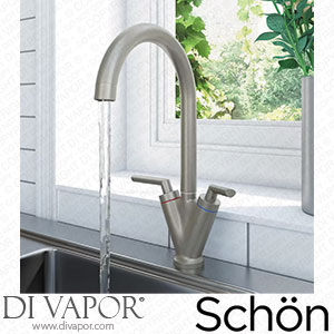 Schon Brushed Nickel Lever Handle Kitchen Tap - KCHTAP03 Spare Parts