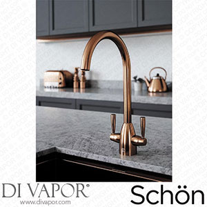 Schon Unst Brushed Copper C Spout Kitchen Mixer Tap - KCHTAP077 Spare Parts