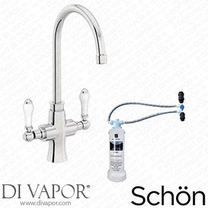 Schon KCHTAP42 Traditional Kitchen Tap with Black Ceramic Handle Spare Parts