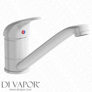 Clarity White Single Lever Kitchen Sink Mixer Tap with Swivel Spout - KCHTAP54 Spare Parts