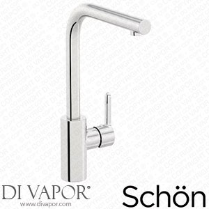 Schon Firth L Shaped Chrome Single Lever Kitchen Mixer Tap - KCHTAP77 Spare Parts