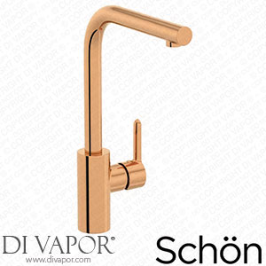 Schon KCHTAP78 Firth L Shaped Gold Single Lever Kitchen Mixer Tap Spare Parts