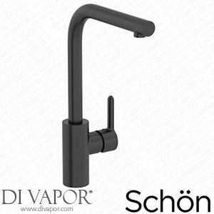 Schon Firth L Shaped Granite Black Single Lever Kitchen Mixer Tap - KCHTAP79 Spare Parts