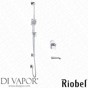 Riobel KIT1244VY-EM Venty Shower Kit with Bath Spout Spare Parts