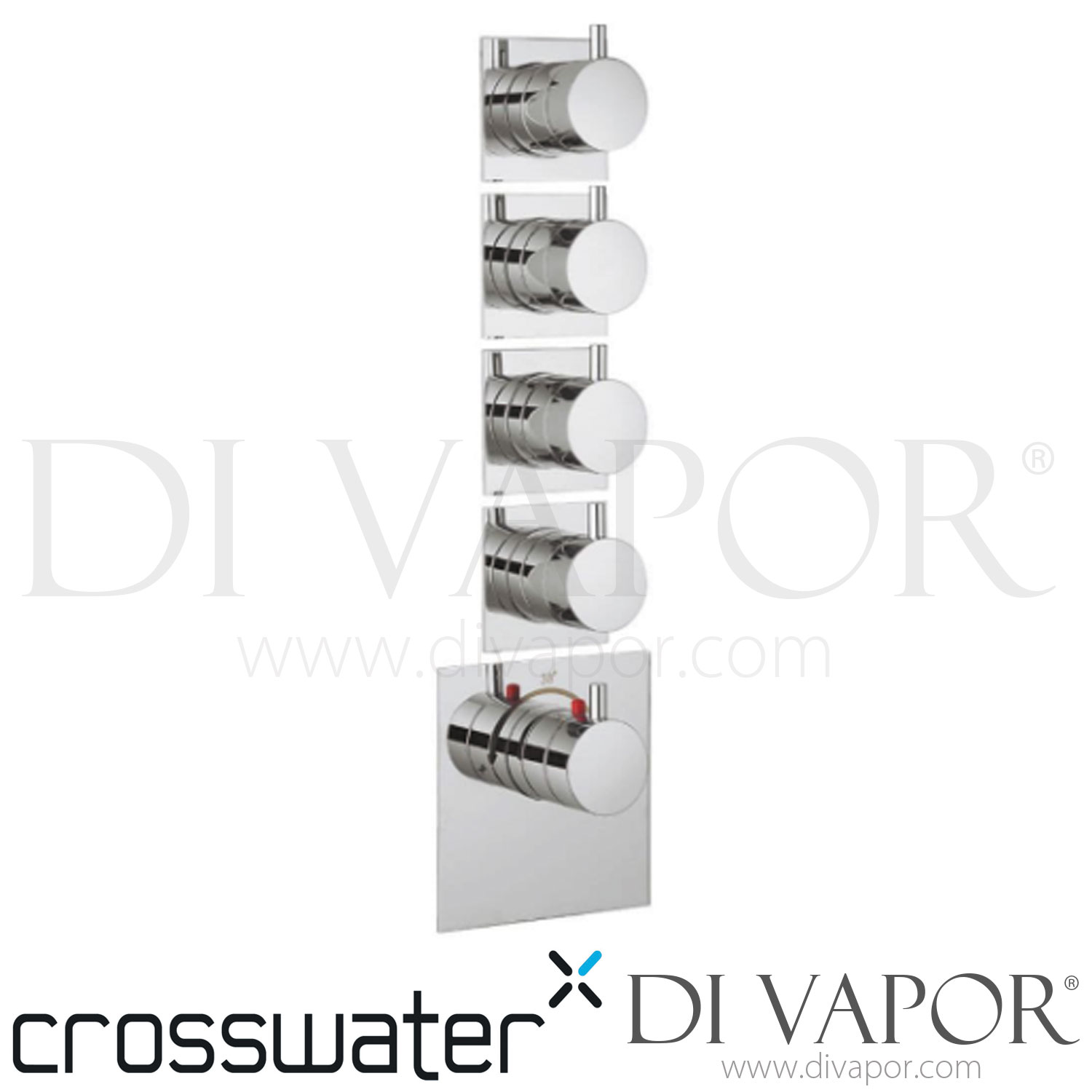 Crosswater KL800RC Kai Lever Thermostatic Shower Valve 5 Control Spare ...