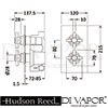 Hudson Reed KRI3210 A3605 Shower Valve Spare Parts Diagram