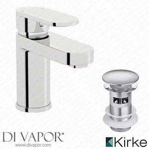 Kirke Curve Wras Basin Mixer Tap with Click Clack Waste and Cold Start - KRT01 Spare Parts