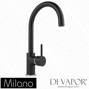 Milano KT0019B Nero Modern Kitchen Mixer Tap Black Spare Parts