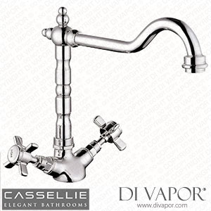 Cassellie Classic Style Mono Sink Mixer - Cross Head Handles - KTA009 Spare Parts