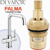 Palma Cassellie Instant Boiling Water Tap from Victoria Plumbing KTA028 Clockwise Open Flow Cartridge - 32 Splines - Compatible Spare