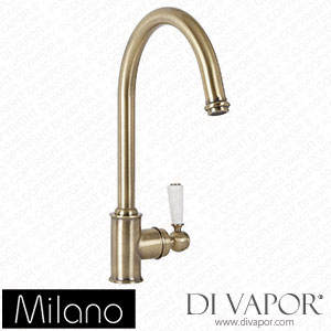 Milano KTE101ABL Elizabeth Single Lever Traditional Kitchen Mixer Tap Brushed Gold Spare Parts