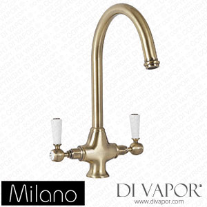 Milano KTE102ABL Elizabeth Traditional Kitchen Mixer Tap Brushed Gold Spare Parts