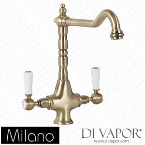 Milano KTE112ABL Elizabeth Classic Kitchen Mixer Tap Brushed Gold Spare Parts