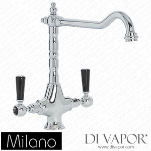 Milano KTE112CBL Elizabeth Classic Kitchen Mixer Tap Chrome and Black Spare Parts