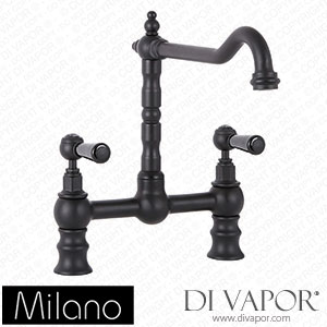 Milano KTE134BL Elizabeth Classic Bridge Kitchen Mixer Tap Black Spare Parts