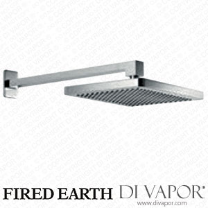 Fired Earth Rectangular easy clean shower rose Ceiling mounted (LIBRECCROSE+ARM) Spare Parts