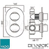 VADO LIF 148C 34 CP Shower Valve Wall Mounted Spare Parts Diagram