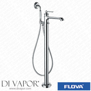 Flova LIFMBSM Liberty Chrome Floor Standing Bath and Shower Mixer with Shower Set Spare Parts