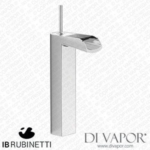 IB Rubinetti LM202CC Love me Tall Monohole Washbasin Mixer Complete with Drain Spare Parts