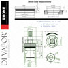 Lamona Rhone Cashmere T3459 Cold Tap Cartridge Diagram