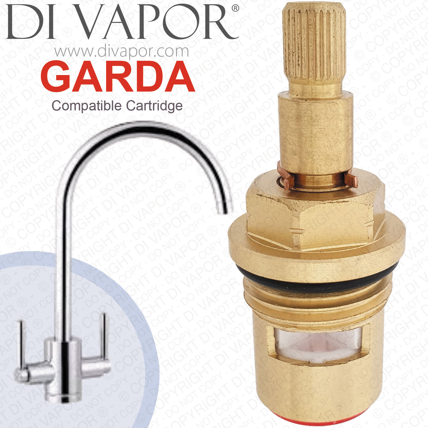 Lamona Garda Filter TAP1130 Hot Tap Cartridge (No Flange) Compatible ...