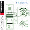 Lamona Adra Chrome TAP3451 Cold Tap Cartridge Diagram