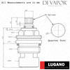 Lamona Lugano TAP3590 Hot & Cold Tap Cartridge Diagram