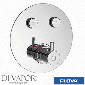 Flova LVGO-2-RO Levo Goclick 2 Button Finishing Kit - Round Plate Spare Parts