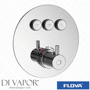 Flova LVGO-3-RO Levo Goclick 3 Button Finishing Kit - Round Plate Spare Parts