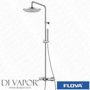 Flova LVTEXGO2-V Levo Exposed Thermostatic Shower Column with Goclick Flow Control Spare Parts