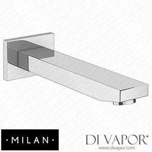 Milan M-SPT Modern Wall Mounted Bath Spout - Chrome Spare Parts