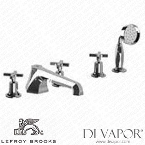 Lefroy Brooks Mackintosh Cross Handle 5-hole Bath Set With Deck Diverter & Metal Pull-out Hand Shower Trim (M1-2204) Spare Parts