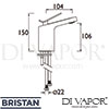 Bristan MALP 1HBF SS Spare Diagram