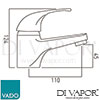 VADO Basin Tap Spare Parts Diagram