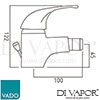 VADO MAT 110 CP Mixer Spare Parts Diagram