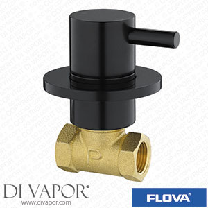 Flova MB-LVWMCONHW Levo Hot Wall Mounted Shut Off Valve - Matt Black Spare Parts