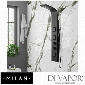 Milan MB3BSP Shower Tower Panel - Matt Black (Thermostatic) Spare Parts