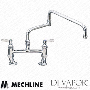 Mechline AquaJet AJ-B-3DJ18L Twin Mixer Tap with Lever Control and 450mm Double Jointed Spout Spare Parts