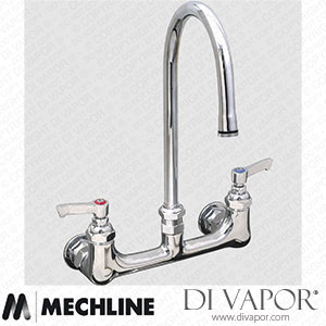 Mechline AquaJet AJ-W-4SG6L Twin Mixer Tap with Lever Control and 150mm Swivel Gooseneck Spout Spare Parts