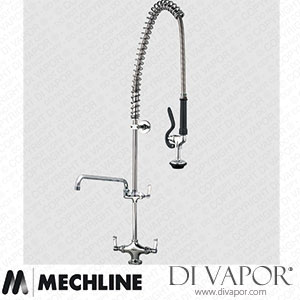 Mechline AquaJet AJPR20-ST-BF3-W Pre-Rinse Spray Tap AJPR20 Base Spare Parts